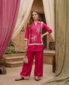 K 1302 By Naisha Chinon Handwork Fancy Co Ord Set 